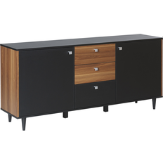 Beliani Chest of Drawers Beliani Sideboard Black with Chest of Drawer