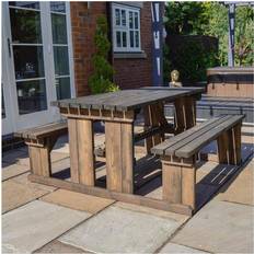 Rutland County Garden Furniture Tinwell 5ft Picnic Bench