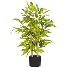Decorative Items Homcom Potted Bamboo Tree Artificial Plant