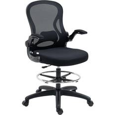 Black Office Chairs Vinsetto Draughtsman Office Chair