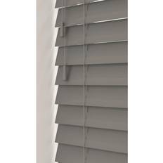 Grey Pleated Blinds Smooth Grey 50mm Fine Grain Slatted