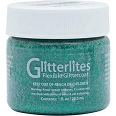 Angelus Glitterlites Flexible Glittercoat Shoe Polish Emerald Emerald