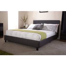 Bed Frames GFW Bed Frame With Padded Headboard Small Double 134x200cm