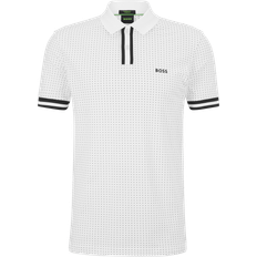 HUGO BOSS Dot-print Polo Shirt White