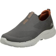 Grey - Men Walking Shoes Skechers Men's Gowalk 6-Stretch Fit Slip-On Athletic Performance Walking Shoe, Taupe