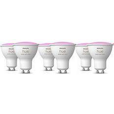 Light Bulbs Philips Hue White & Colour Ambiance LED Lamps 5W GU10