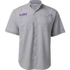 Columbia Men's LSU Tigers Tamiami Omni-Shade Button-Down Shirt