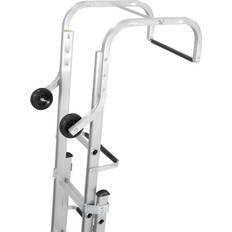 Roof Ladders Loops 17 15 Rung Roof Ladder & Ridge Safety Hook Double Section 7.9m max Grip Steps