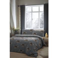 Fusion Highland Cow Duvet Cover Brown, Grey