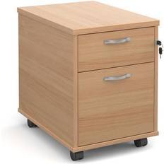 Silver Chest of Drawers Mobile Office Pedestal Unit 2 Chest of Drawer