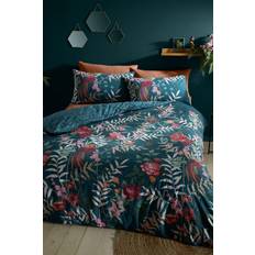 Green Duvet Covers Catherine Lansfield Tropical Floral Birds Duvet Cover Green