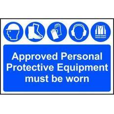Bandages & Compresses Personal Protective Equipment must be worn Sign Self-Adhesive