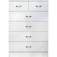 Metal Chest of Drawers Furnished with Style Contemporary 6 Drawer Chest of Drawer 70x100cm