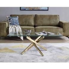 Gold Coffee Tables Furniturebox Leonardo Coffee Table 60x120cm