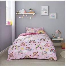 Bed Set Kid's Room Silentnight Rainbow Healthy Growth Kids Reversible Soft Easy Care, Girl Cover Adventure