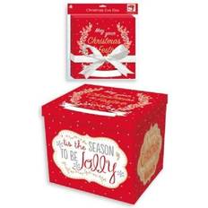 The Home Fusion Company 'Tis Season' Christmas Eve Gift Box 28cm Decoration