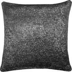 Kaleidoscope Metallic Print Textured Cushion Cover Black