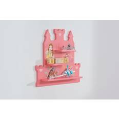Blue Storage Boxes Disney Princess Shelf - Pink