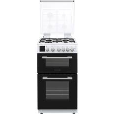 50cm double oven gas cooker Montpellier MDGO50LW Silver, Grey, White