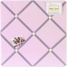 Sweet Jojo Designs Purple Butterfly Fabric Memory/Memo Photo Bulletin Notice Board