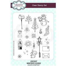 Creative Expressions Wintery Icons A5 Clear Stamp Set