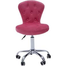 Silver Chairs Premier Housewares Pink Office Chair