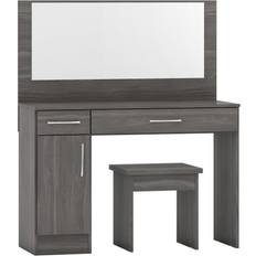 Retractable Drawers Tables SECONIQUE Nevada Vanity Dressing Table 40x108cm