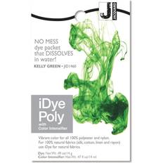 Silver Textile Paint Jacquard iPoly Fabric Dye 14g-Kelly Green