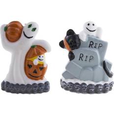 Horror-Shop Halloween Geister Kerze 13,5cm niedliche Gruseldeko