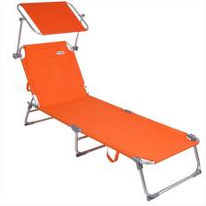 Orange Sun Beds Casaria Sun Lounger