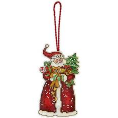 Susan Winget Santa Counted Cross Stitch Kit Christmas Tree Ornament