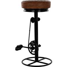 Brown Seating Stools Dkd Home Decor Black Seating Stool