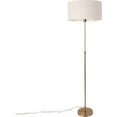 QAZQA adjustable bronze with shade Floor Lamp