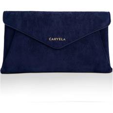 Blue Clutches Carvela 'Megan Envelope Clutch' Suedette Bag
