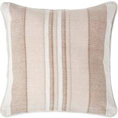 Homescapes 45 Morocco Striped Cushion Cover Natural, Beige (45x45cm)