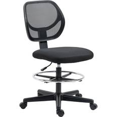 Black Office Chairs Vinsetto Draughtsman Office Chair