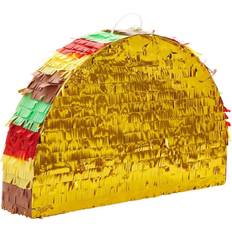 Small Taco Pinata for Cinco de Mayo, Mexican Birthday Party Decorations 17 x 10 In