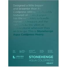 Stonehenge Aqua Block Coldpress Pad 9"X12" 10 Sheets/Pkg-White 300Lb