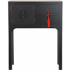 Red Console Tables Dkd Home Decor Black Red Fir Console Table
