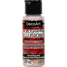 Deco Art Holographic Illusions Paint 2oz-Bewitching Red