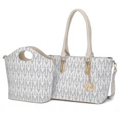 Gold Totes & Shopping Bags MKF Collection Casey M Signature 2-Piece Set Tote & Crossbody Handbags by Mia K