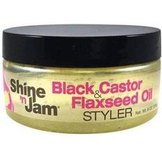 AmPro Shine N Jam Black Castor & Flaxseed Oil Styler Gel 226G
