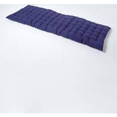 Cottons Benches Homescapes Navy Cushion, Three Settee Bench