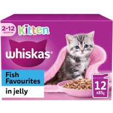 Whiskas Kitten Wet Cat Food Pouches Fish Jelly