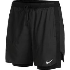Nike Men Shorts Nike Dri-FIT Stride 18cm 2-in-1 Running Shorts Men - Black