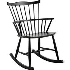 Grey Rocking Chairs FDB Møbler J52G Rocking Chair 89cm