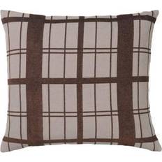 Broste Copenhagen CHEQUER Pillows Cushion Cover Brown (60x60cm)