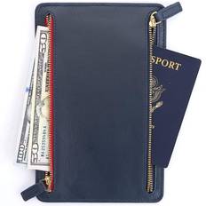 Blue Passport Covers New York Rfid Blocking Four Zip Travel Organizer - Black