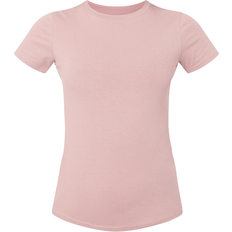 T-shirts & Tank Tops PrettyLittleThing Cotton Blend Fitted Crew Neck T-shirt - Candy Pink Besic