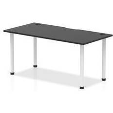 Impulse Black 1600 800mm Straight Table Top